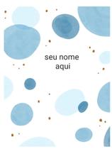 Planner financeiro capa bolas azul - 4