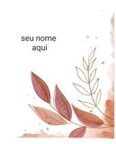Planner financeiro capa folhagem coral - 2 Planner financeiro capa folhagem coral - 2
