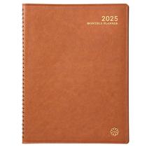 Planner Frasukis 2025 Monthly A4 com capa de couro e bolsos Planner Frasukis 2025 Monthly A4 com capa de couro e bolsos