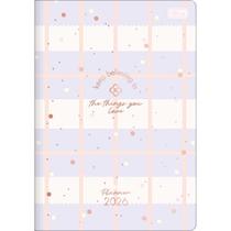 Planner Grampeado 17,8 x 25,4 cm Soho 90 G 2026 - Fundo Quadriculado Lilás Planner Grampeado 17,8 x 25,4 cm Soho 90 G 2026 - Fundo Quadriculado Lilás