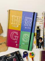 Planner Harry Potter 2024 JANDAIA Estampa Casas de Hogwarts 3