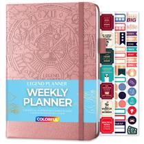 Planner Legend Weekly Colorful 2ª edição A5 - ouro rosa