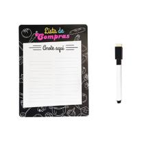 Planner Lista Compras Magnético Ima Geladeira Lembrete Recados