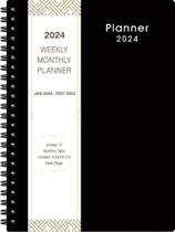 Planner MaaiBok 2024 semanal e mensal, de janeiro a dezembro