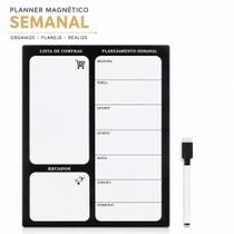 Planner Magnético Semanal para Geladeira Quadro Organizador Lista de Compras Recados Agenda com Cane Planner Magnético Semanal para Geladeira Quadro Organizador Lista de Compras Recados Agenda com Cane