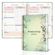 Planner MedoLove ADHD Daily com capa dura para adultos verde Planner MedoLove ADHD Daily com capa dura para adultos verde