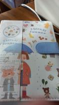 Planner menininha com guarda chuva kawaii lacrado com fecho imantado