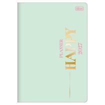 Planner mensal 2027 M7 grampeado Happy 20 folhas Tilibra Cor:Verde Claro Planner mensal 2027 M7 grampeado Happy 20 folhas Tilibra Cor:Verde Claro