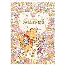 Planner mensal 2027 M7 grampeado Pooh 20 folhas Tilibra Cor:Sweetness