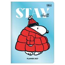 Planner mensal 2027 M7 grampeado Snoopy 20 folhas Tilibra Cor:Azul Planner mensal 2027 M7 grampeado Snoopy 20 folhas Tilibra Cor:Azul