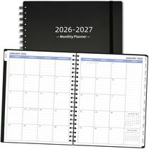 Planner mensal XAOWON 2026-2027 19,3 x 24,4 cm preto