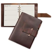 Planner Nekmit Leather 2025 A5 recarregável de março de 2025 a junho de 2026 Planner Nekmit Leather 2025 A5 recarregável de março de 2025 a junho de 2026