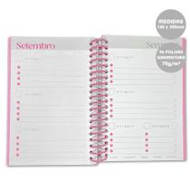 Planner Permanente A5 C/Espiral Dac Vision Rosa 96Fls 75G/M