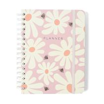 Planner Permanente A5 Wire-o Cicero - Melissa, Pink Bloomy Planner Permanente A5 Wire-o Cicero - Melissa, Pink Bloomy