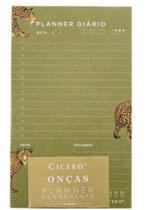 Planner permanente bloco oncas diario verde