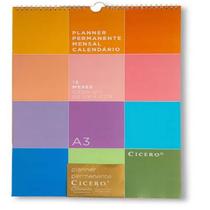 Planner Permanente Calendario De Parede Permanentepolicromia - Cicero