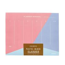 Planner Permanente Cicero Bloco Pastel Block Semanal 24,5x20,3 Sport