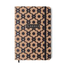 Planner Permanente Cicero Caderneta Kraft Flores Mini 14x21