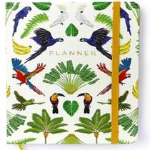 Planner permanente ciceros caderneta passaros 14x21 floresta tropical branco