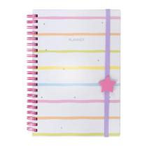 Planner Permanente Espiral Capa Dura 18x13Cm 80 Folhas BRW Planner Permanente Espiral Capa Dura 18x13Cm 80 Folhas BRW