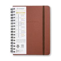 Planner Permanente Semanal Cicero Classica Café Notas Wire-O A5