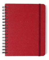 Planner permanente wire o classica semanal notas a5 vermelho quente