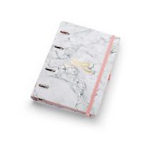 Planner Premium Argolado Ótima Max Coleção Pink Stone Marmore Com Caixa Premium