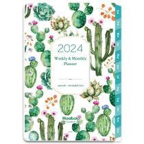 Planner refills MaaiBok 2024, janeiro a dezembro, A5, 7 furos, semanalmente e mensalmente