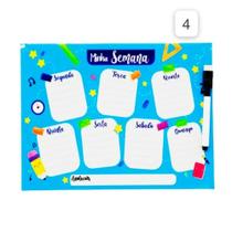 Planner semanal de metal com caneta Planner semanal de metal com caneta