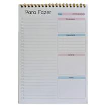 Planner Semanal Diário Lista de Tarefas To Do List 50 Folhas Transparente Organização Dourado Planner Semanal Diário Lista de Tarefas To Do List 50 Folhas Transparente Organização Dourado