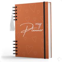 Planner Semanal e Mensal 2024 My Planner Orange 15x21cm - Nisti Print