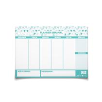 Planner semanal geo blue