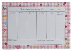 Planner semanal Gratidão atrai felicidade Planner semanal Gratidão atrai felicidade