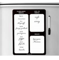 Planner Semanal Ima de Geladeira 30x20cm P/ Fixar Recados C/ Caneta Planner Semanal Ima de Geladeira 30x20cm P/ Fixar Recados C/ Caneta