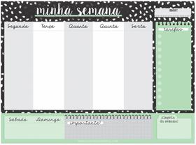 Planner Semanal Imã Geladeira 30x20cm Planejador anotador recados - Nosier art