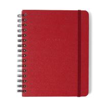 Planner Semanal Notas Permanente Wire-O Cicero Classica Vermelho Quente A5