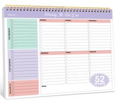 Planner Semanal Taja Lista de Tarefas 52 Folhas 28x22 cm Planner Semanal Taja Lista de Tarefas 52 Folhas 28x22 cm