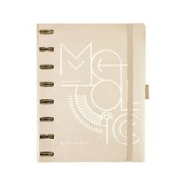 Planner System Flex Maxi - Mettalic Dourado - Ótima