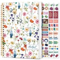 Planner Taja Orçamento Rastreador Mensal de Despesas Flores Silvestres Planner Taja Orçamento Rastreador Mensal de Despesas Flores Silvestres
