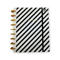 Planner tilidisco west village 2024 preto e branco - tilibra