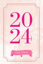 Planner visão mensal 2024 pink mood