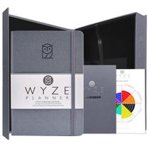Planner Wyze Planner Pro, definição de metas, 12 meses, cinza