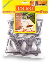 Plant Pot Risers Bosmere Pot Toes, pacote com 12 unidades, cinza escuro Plant Pot Risers Bosmere Pot Toes, pacote com 12 unidades, cinza escuro