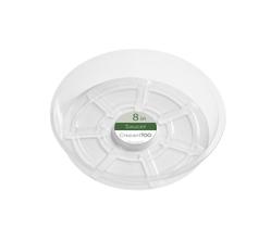 Plant Saucer Crescent Too Clear Plastic 20 cm 5 cm H