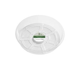 Plant Saucer Crescent Too, plástico transparente de 20 cm