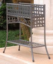 Plant Stand International Caravan Iron Retangular de 2 camadas Plant Stand International Caravan Iron Retangular de 2 camadas
