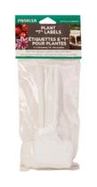 Plant T Labels Panacea, 15 cm, branco, pacote com 10