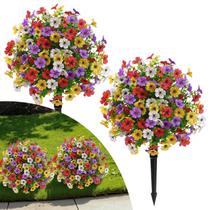 Planta Artificial Alupssuc Bola Topiária de Flores 51 cm 2 unidades Planta Artificial Alupssuc Bola Topiária de Flores 51 cm 2 unidades