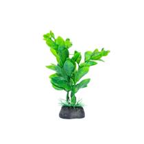 Planta Artificial Aquário 8cm verde folha Enfeite pequeno
