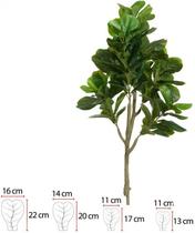Planta Artificial Arvore Ficus Lyrata Real Toque X82 Verde 1,5m Planta Artificial Arvore Ficus Lyrata Real Toque X82 Verde 1,5m